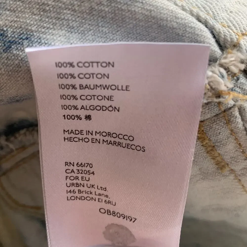 Free People Rumors Denim Jacket in Jones Tie Dye Blue - Picture 8 of 9